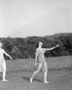 Arm Movement Prints: Hawley, Katherine, and Miss Watson, 1921 July 28. Creator: Arnold Genthe