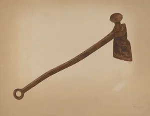 William Frank Prints: Hawsing Iron, 1939. Creator: William Frank