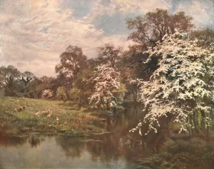 Hawthorn Prints: Hawthorn Blossoms, c1899, (c1902). Creator: Unknown