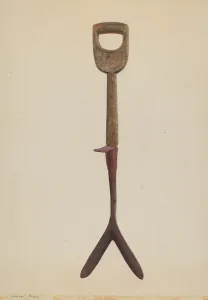 Haymaking Prints: Hay Knife, c. 1938. Creator: Samuel Faigin