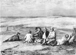 W Thomas Prints: Hay-makers, by J. Linnell, Sen
