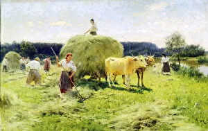 Hay-making, 1907