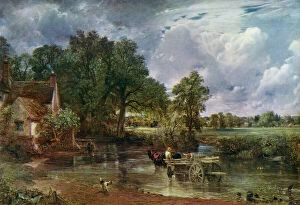 Travelling Gallery: The Hay Wain, 1821, (1912).Artist: John Constable