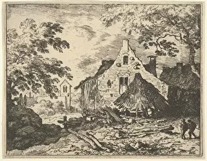 Allart Van Gallery: The Haybarn with Movable Roof, 17th century. Creator: Allart van Everdingen
