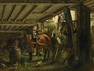 Haycart, c1860-1900. Creator: Jan Stobbaerts