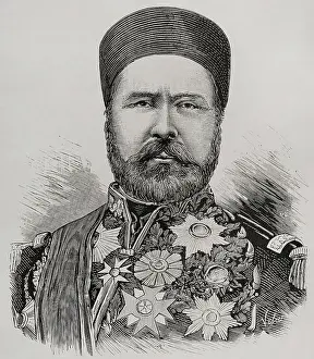 Hayreddin Pasha, (c1822-1890), Grand Vizier of the Ottoman Empire (1878-1879), 1878. Creator: Eugenio Vela