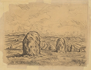 Haystack Prints: Haystacks, 1891. Creator: Unknown