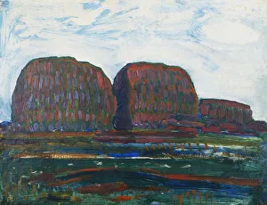 De Stijl Prints: Haystacks III