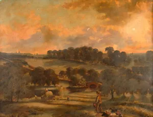Haymaking Prints: Haytime, Hamstead Mill, Handsworth, Staffordshire, 1850-1908. Creator: John Joseph Hughes