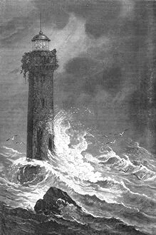 Wave Collection: Hazard Lighthouse, Florida; A Flying Visit to Florida, 1875. Creator: Thomas Mayne Reid