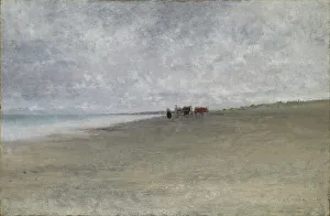 Natural Setting Prints: Hazy Weather by the Sea. Creator: August Hagborg
