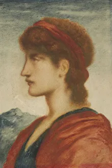 Androgyny Prints: Head, 1895. Creator: Simeon Solomon