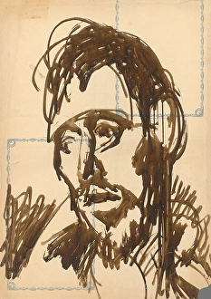 Distracted Prints: Head, 1940-1944. Creator: Jan Novak