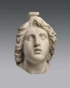 Head of Achilles (Roman copy from a Greek Original), ca 160 BC