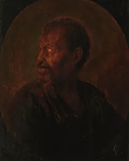 Dou Gerard Prints: Head of an African, 1628-1675. Creator: Gerrit Dou