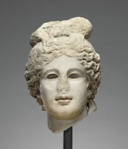 Sun God Prints: Head of Apollo (Belvedere type), late 2nd century A.D. Creator: Unknown