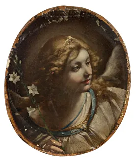 Head of the Archangel Gabriel Creator: Elisabetta Sirani