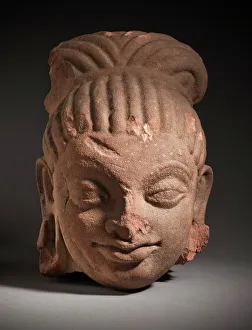 Serenity Prints: Head of an Ascetic, early 5th century. Creator: Unknown