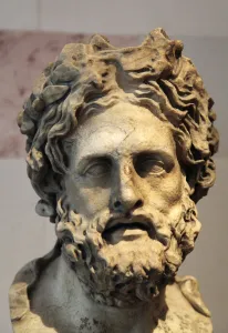 Aesculapius Collection: Head of Asklepios, Greek God of Healing