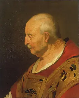 Backer Prints: Head of a Bald Old Man in Profile, 1635. Creator: Jacob Adriaensz. Backer