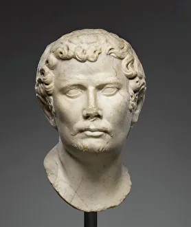 Barbarian Prints: Head of a Barbarian, early 2nd century A.D. Creator: Unknown