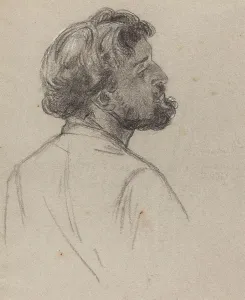 Head of a Bearded Gentleman, early 1860s. Creator: Charles Louis Lucien Muller