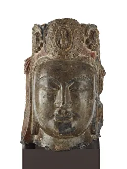 Head of the Bodhisattva Mahasthamaprapta (Dashizhi), Northern Qi dynasty, 550-577 Head of the Bodhisattva Mahasthamaprapta (Dashizhi), Northern Qi dynasty, 550-577