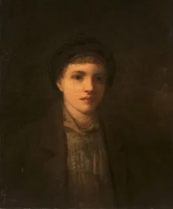 George Fuller Prints: Head of a Boy, before 1885. Creator: George Fuller (American, 1822-1884)