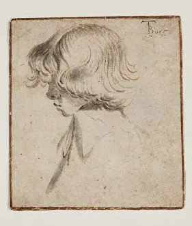 Gerard Prints: Head of a Boy in Profile, c1634. Creator: Gerard Terborch II