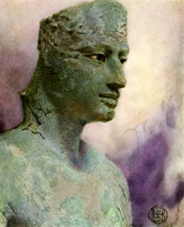 Pharaoh Prints: Head of a bronze statue of Pepy I