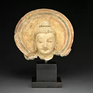Halo Collection: Head of Buddha, 3rd / 4th century. Creator: Unknown