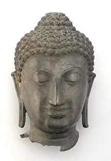 Serenity Prints: Head of a Buddha, Lan Na period, ca. 1500. Creator: Unknown