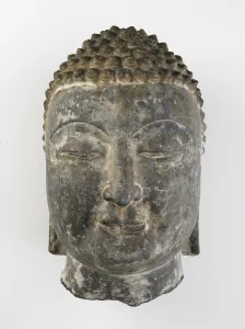 Head of a Buddha, Period of Division, 550-577. Creator: Unknown Head of a Buddha, Period of Division, 550-577. Creator: Unknown