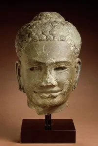 Shaka Nyorai Prints: Head of Buddha Shakyamuni, 11th century. Creator: Unknown