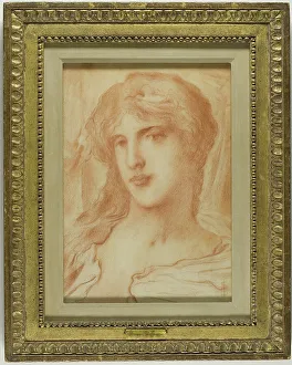 Head, c. 1880. Creator: Simeon Solomon