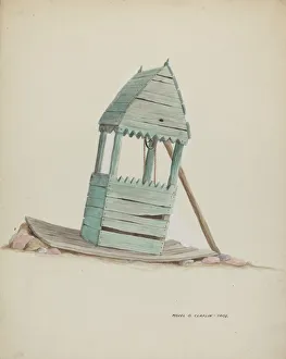 Majel G Claflin Prints: Well Head, c. 1937. Creator: Majel G. Claflin