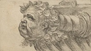 Images Dated 16th August 2021: Head of a Child on the Bow of a Ship, from Divers Masques, ca. 1635-45