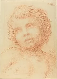 Images Dated 15th May 2021: Head of a Child. Creator: Alphonse Legros