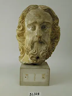 Bust Prints: Head of Christ, 14th century. Creators: Guillaume de Nourriche, Robert de Launay