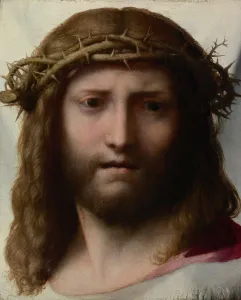 Vera Prints: Head of Christ, 1525-1528. Artist: Correggio (1489-1534)