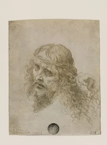 Head of Christ Crowned with Thorns, c. 1500. Creator: Leonardo da Vinci (1452-1519) Head of Christ Crowned with Thorns, c. 1500. Creator: Leonardo da Vinci (1452-1519)