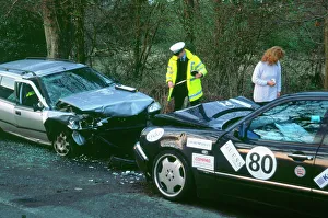 Collision Prints: Head on Collision on country road