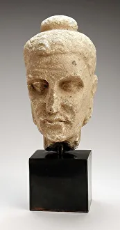 Head of the Emaciated Buddha, 4th century. Creator: Unknown