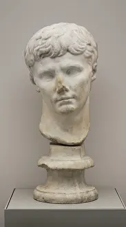 Bust Prints: Head of Emperor Augustus, 1st century. Creator: Unknown