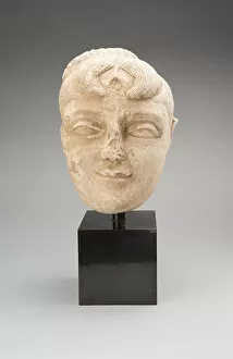 5th Century Collection: Head of a Female Deity, 4th / 5th century. Creator: Unknown