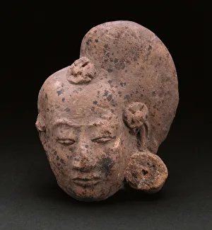 Head from a Figurine of a Female, 14th/15th century. Creator: Unknown Head from a Figurine of a Female, 14th/15th century. Creator: Unknown