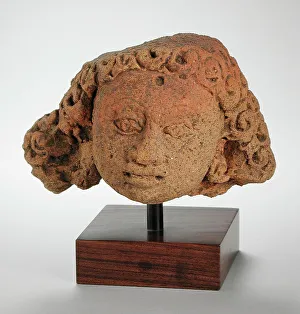 Head of a Gana, 8th-9th century. Creator: Unknown