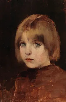 Short Hair Prints: Head of a Girl, 1886. Creator: Helene Schjerfbeck