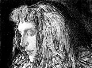 Head of a girl, c1896. Creator: Ernst Klotz