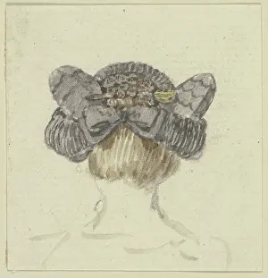 Details Prints: Head of a girl with a cap, seen from behind, c1771-1772. Creator: Georg Melchior Kraus